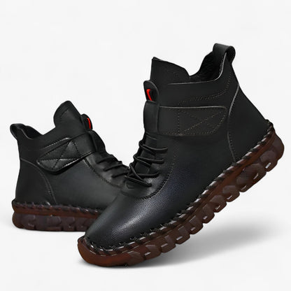 Sici | Orthopädische Lederstiefel mit Futter - Winterkomfort, wasserdicht und warm