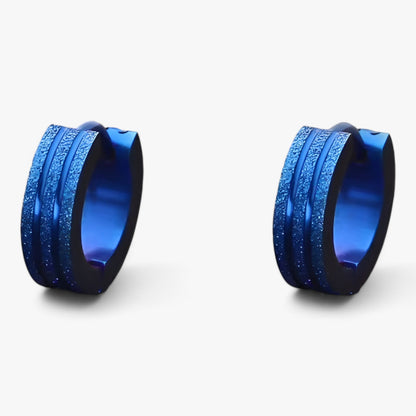 Mattierte Ohrringe – Coole Gothic