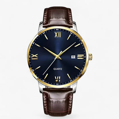 Morgan | Herren Luxus Quartz Uhr – Stilvolles Lederarmband Uhr für Anspruchsvolle Männer