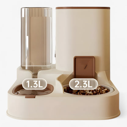 PETLUX | Haustier-Spender mit Wasserspeicher - Einfach und Effektiv für Vielbeschäftigte Haustierbesitzer