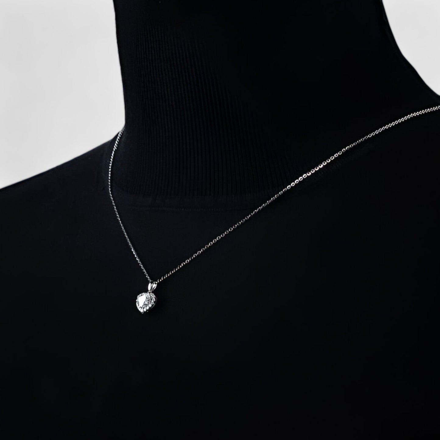 Moissanite-Herzanhänger-Kette - Feiern Sie ewige Liebe
