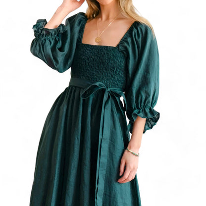 Kleid mit Rüschenärmeln - Elegant und Bequem