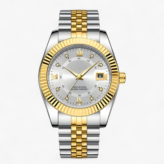 Everest | Elegante Herrenuhr aus Edelstahl mit Quarzwerk