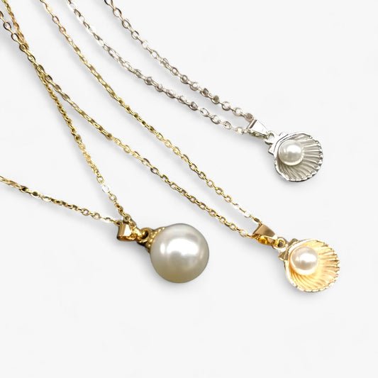 Muschel- und Perlenkette – Sommerliche Eleganz
