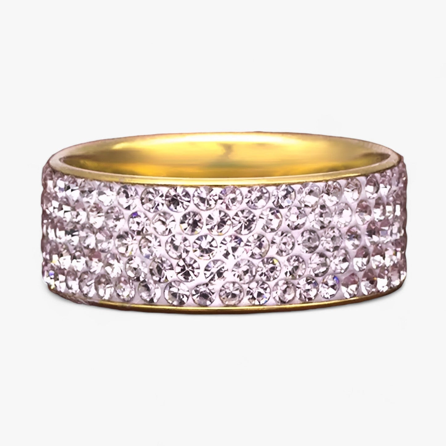 Kristall-Ehering – eleganter Edelstahl