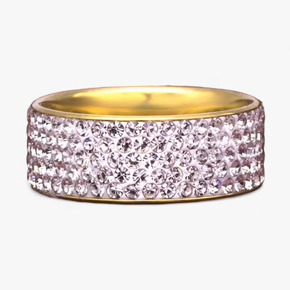 Kristall-Ehering – eleganter Edelstahl