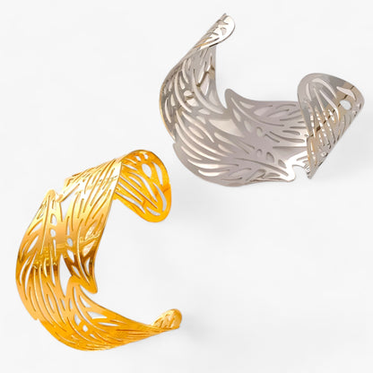 Armband aus Edelstahl mit Blattmotiv - Verleiht Ihrem Alltag Eleganz