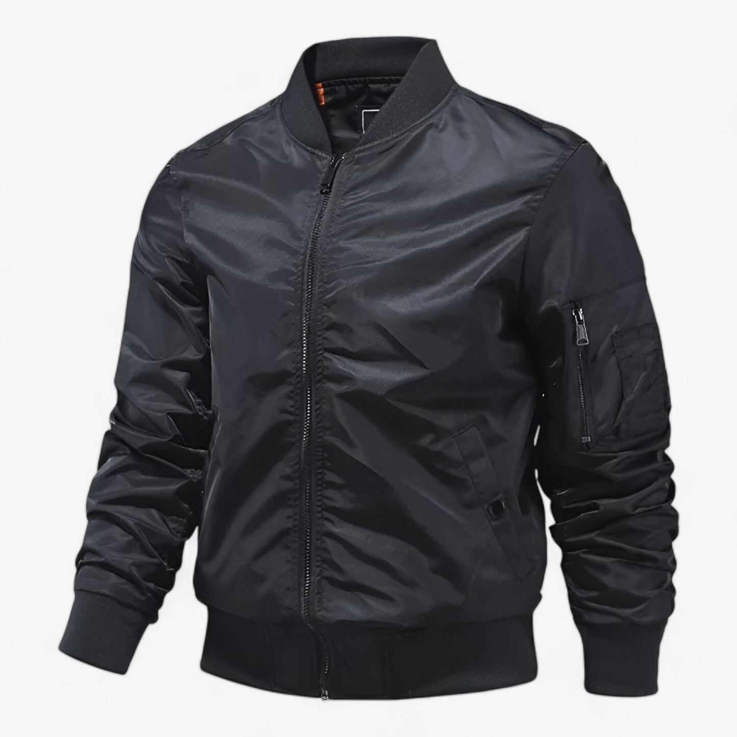 Pilot Jacket Herren - Stehkragen Fliegerjacke Einfarbig
