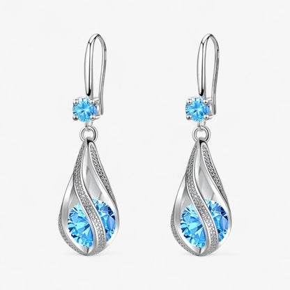 LUXE | Silberne Ohrringe - Verbessere deinen Look mit funkelnden Kristallen