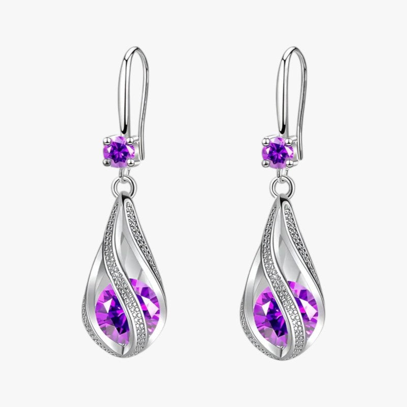 LUXE | Silberne Ohrringe - Verbessere deinen Look mit funkelnden Kristallen