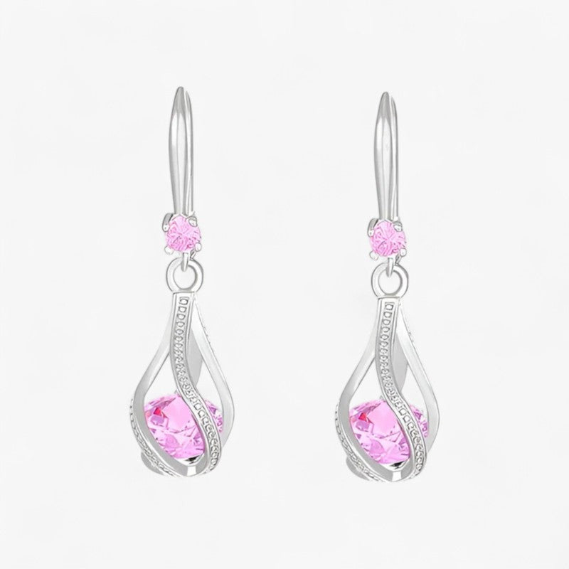 LUXE | Silberne Ohrringe - Verbessere deinen Look mit funkelnden Kristallen