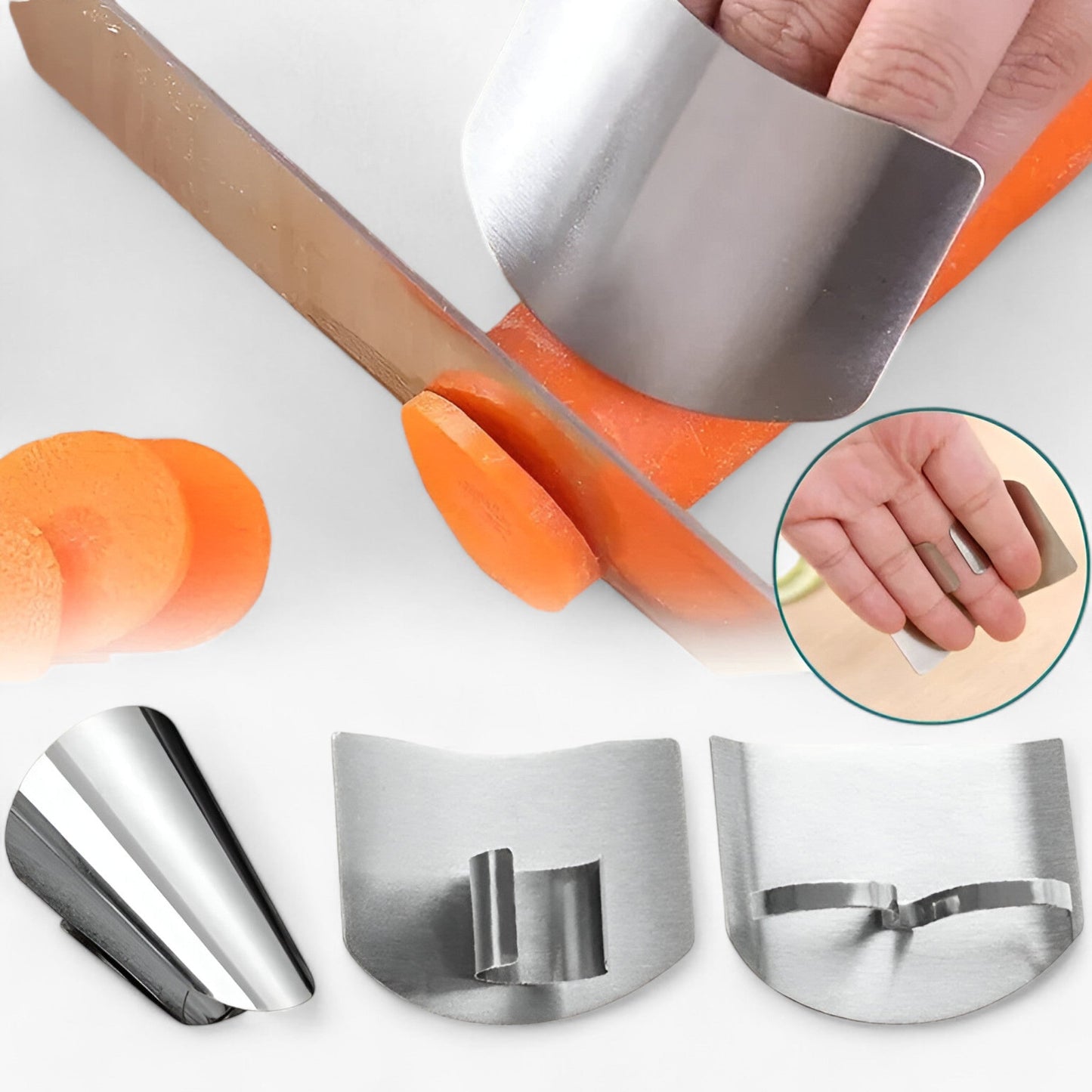 Edelstahl-Fingerschutz - Sicheres Schneiden