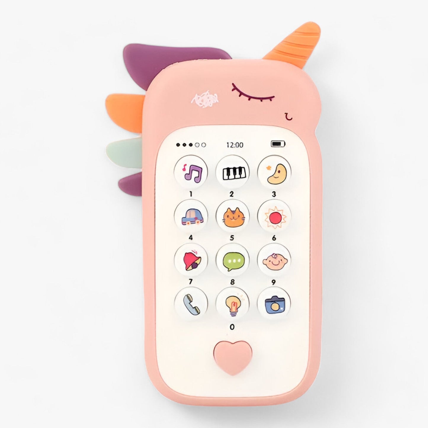 Baby-Spielzeugtelefon - Beruhigende Musik und Interaktives Spiel
