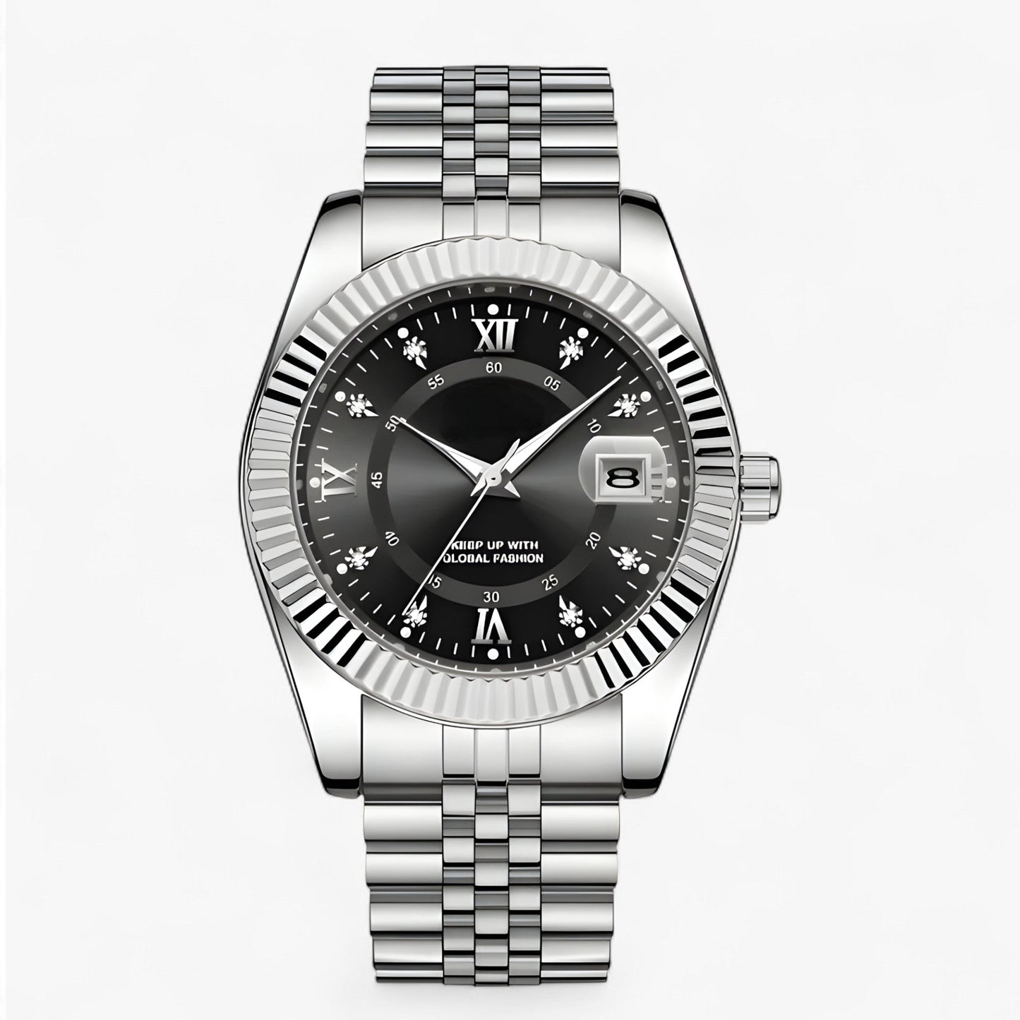 Everest | Elegante Herrenuhr aus Edelstahl mit Quarzwerk