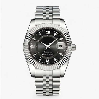 Everest | Elegante Herrenuhr aus Edelstahl mit Quarzwerk