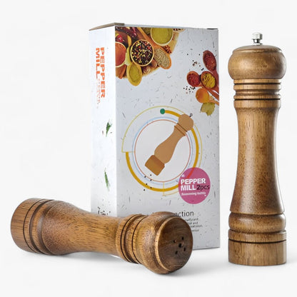 Holz-Gewürzmühlen-Set - Vereint Stil und Funktionalität für Ihre Küche