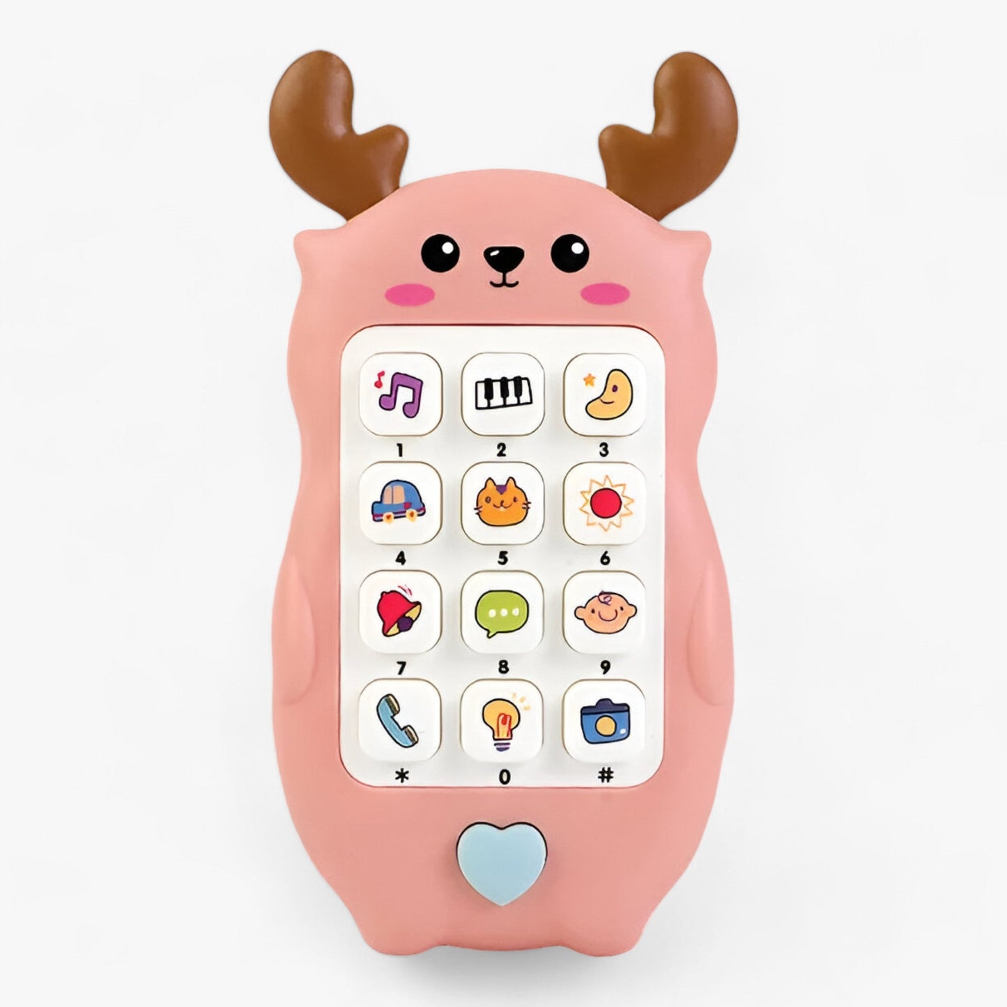 Baby-Spielzeugtelefon - Beruhigende Musik und Interaktives Spiel