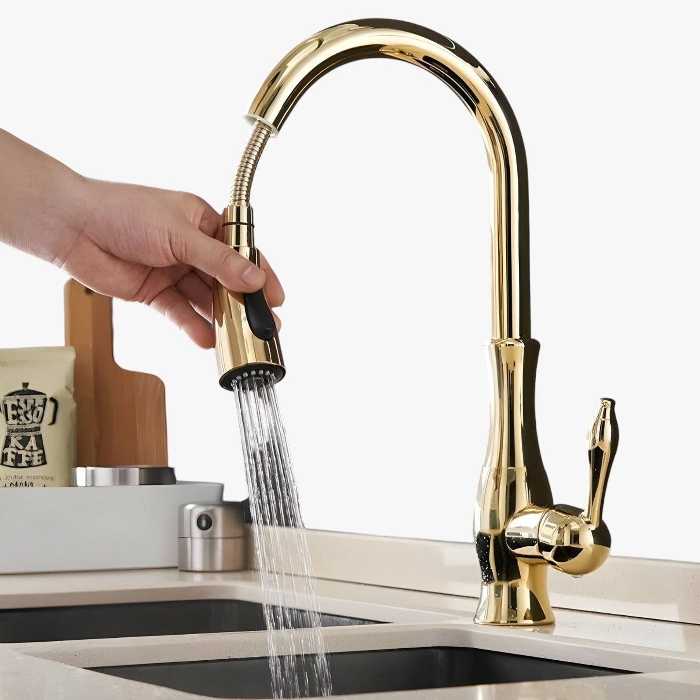 Selkie | Ausziehbarer Küchenkrahn – Maximale Flexibilität beim Abwasch