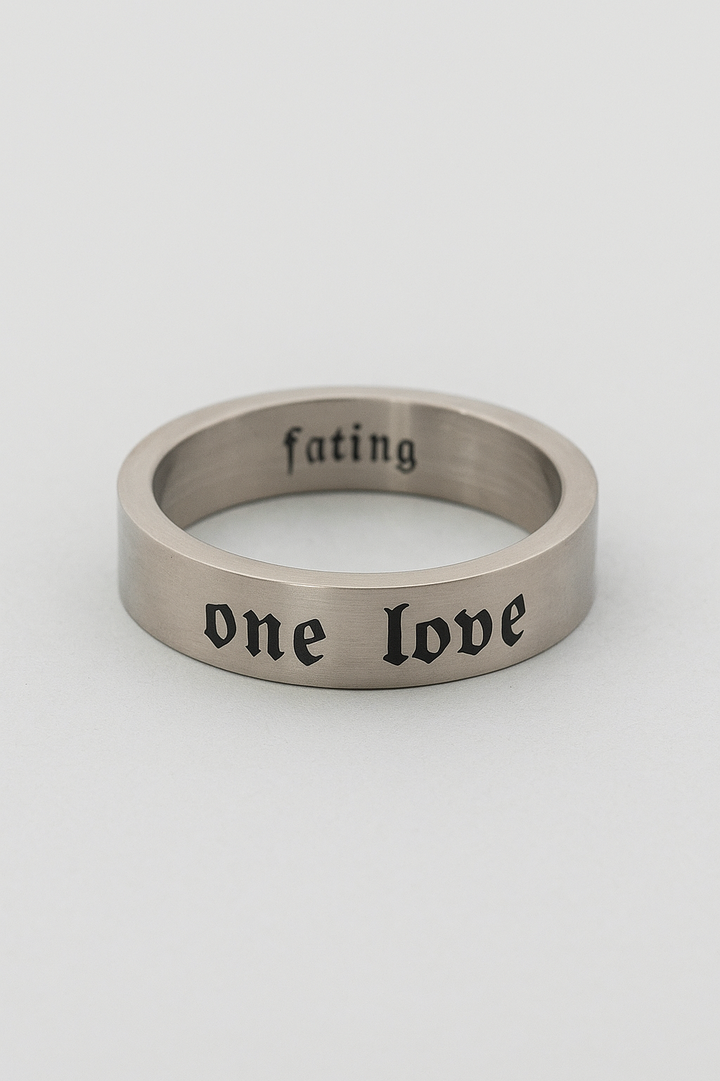 One Love | Edelstahlring mit Gravur