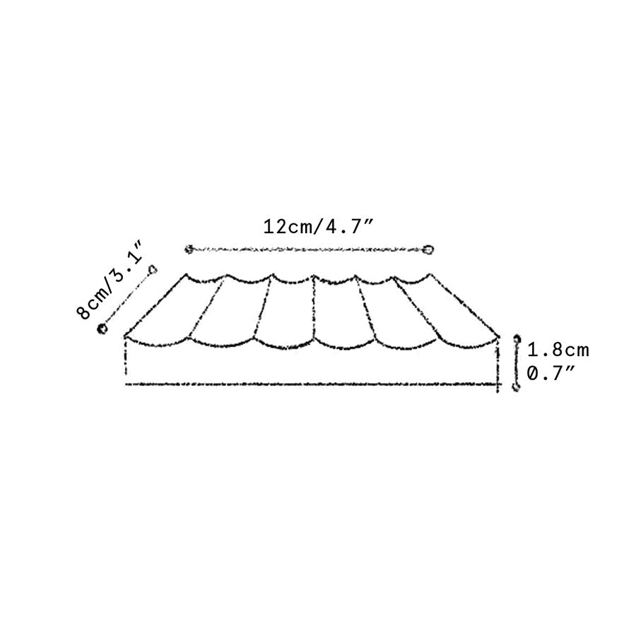 Gerilltes Steintablett | Elegantes Natursteindesign für Wohnungsdekor