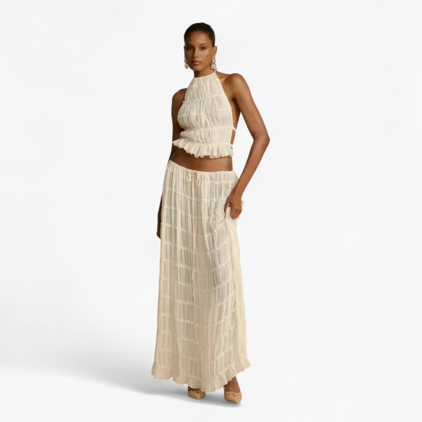 Freya - Plisseeset ohne Rücken