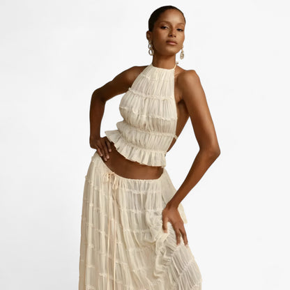 Freya - Plisseeset ohne Rücken