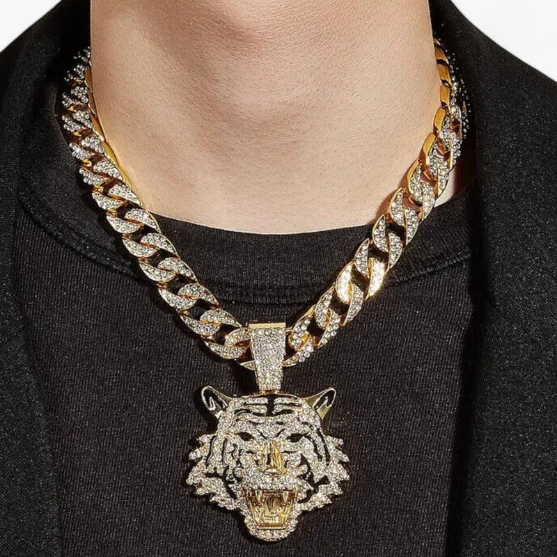 DOMINANT | Hip-Hop Collier - Markanter Tigerkopf-Anhänger