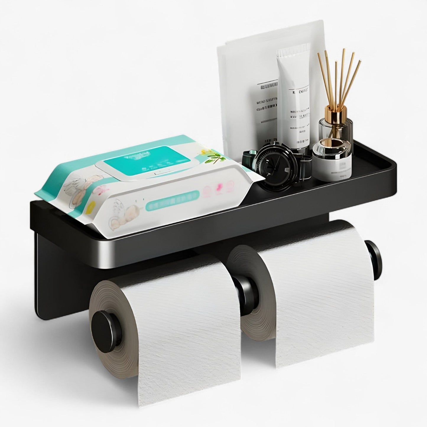 Luxe Hold – Multifunktionale Toilettenpapierhalter