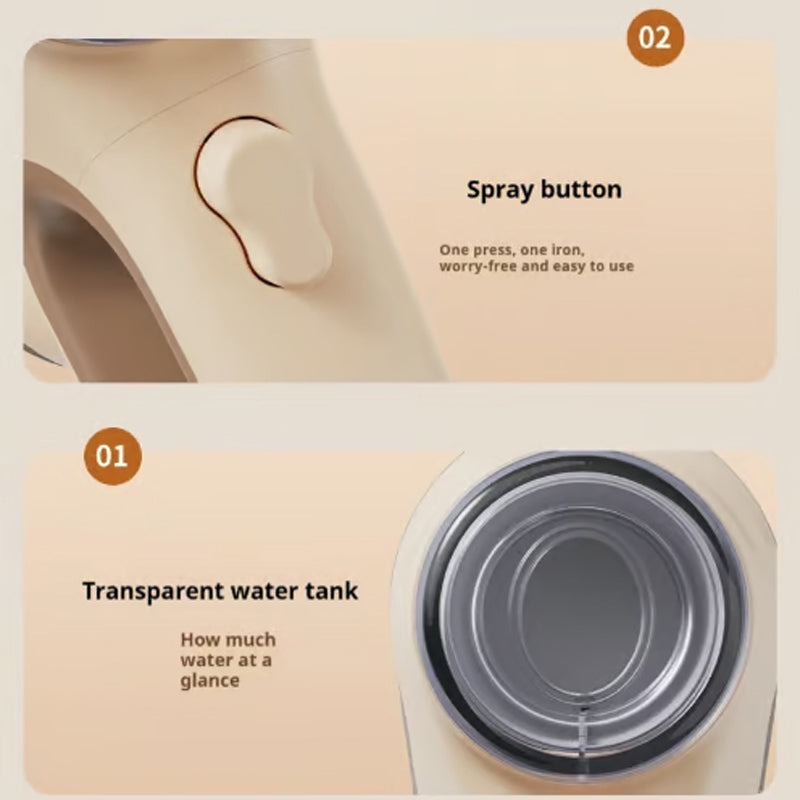 QuickSteam™ - Tragbarer handgeführter Dampfreiniger für Kleidung