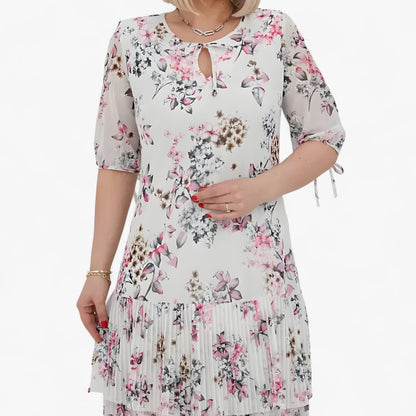 Lucie | Langes Plissee-Kleid für Frauen