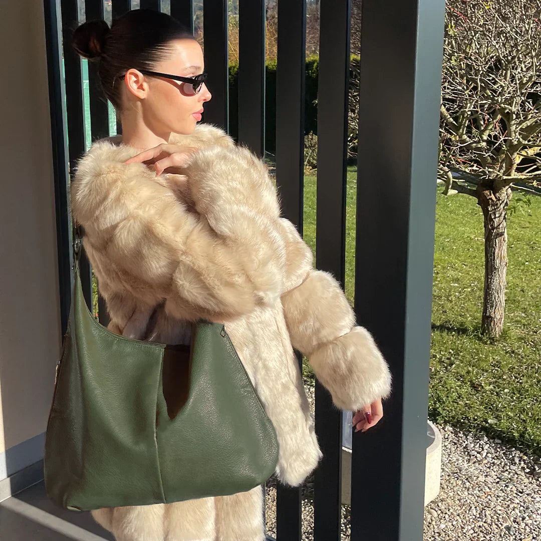 Kaia Vegane Leder Hobo Tasche