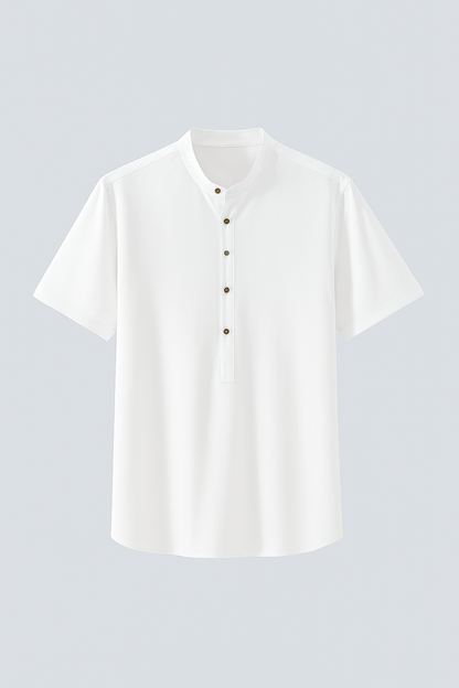Mason | Leichtes Herren-Leinenhemd Kurzarm