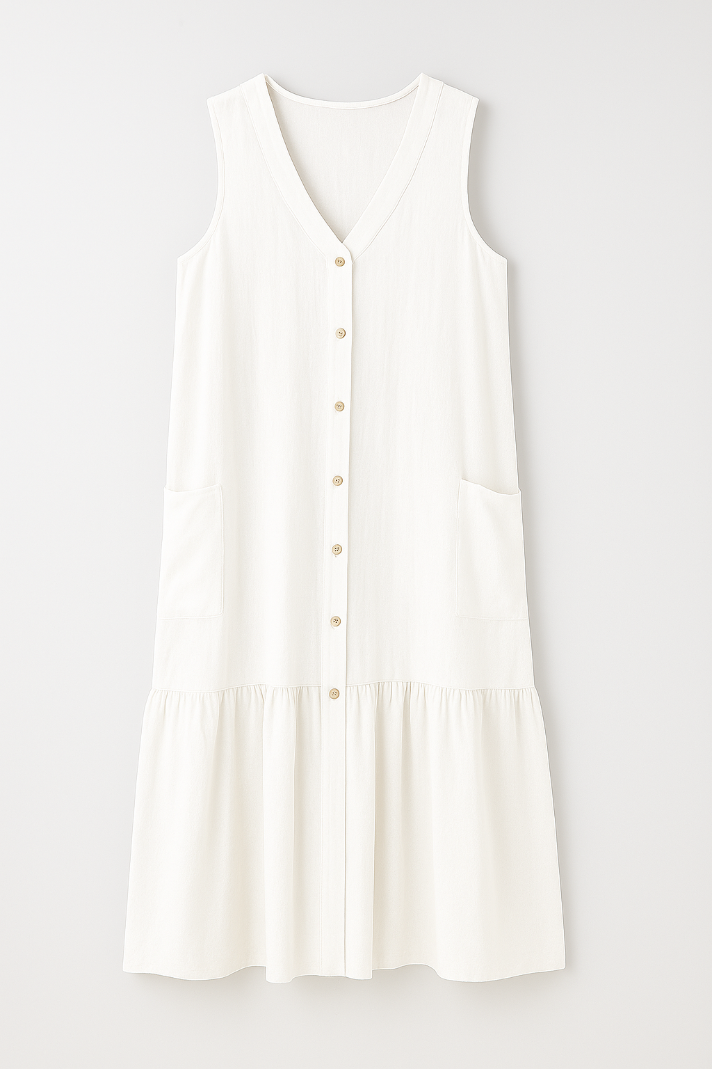 Royce | Fließendes ärmelloses Strandkleid