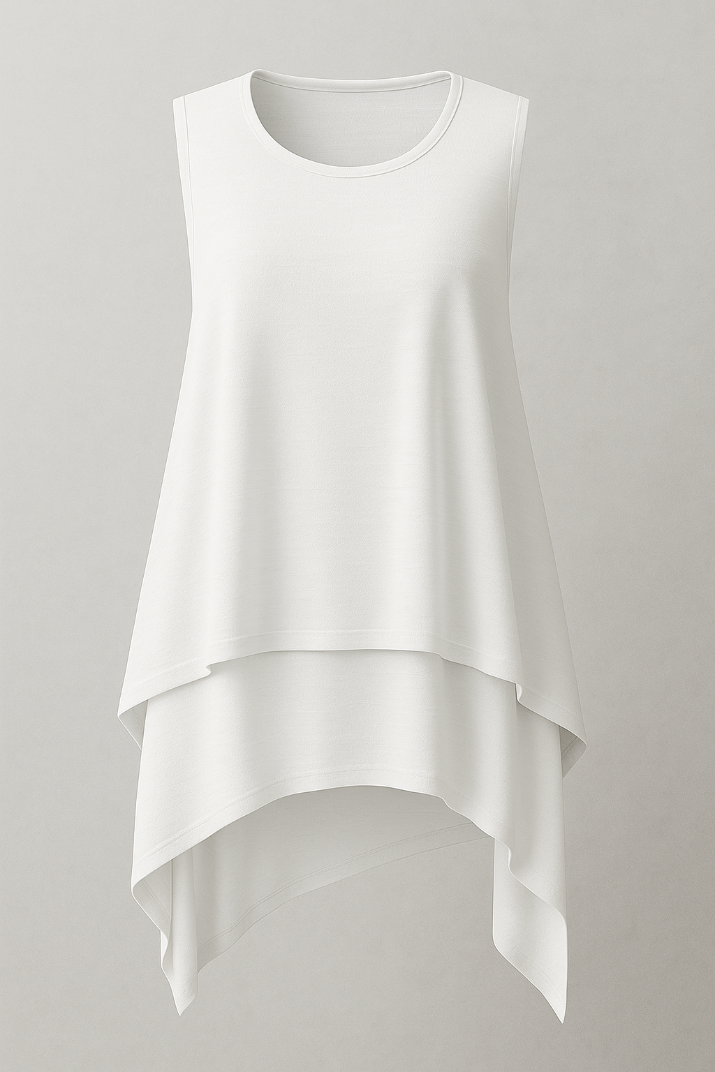 Aria | Fließendes asymmetrisches ärmelloses Top