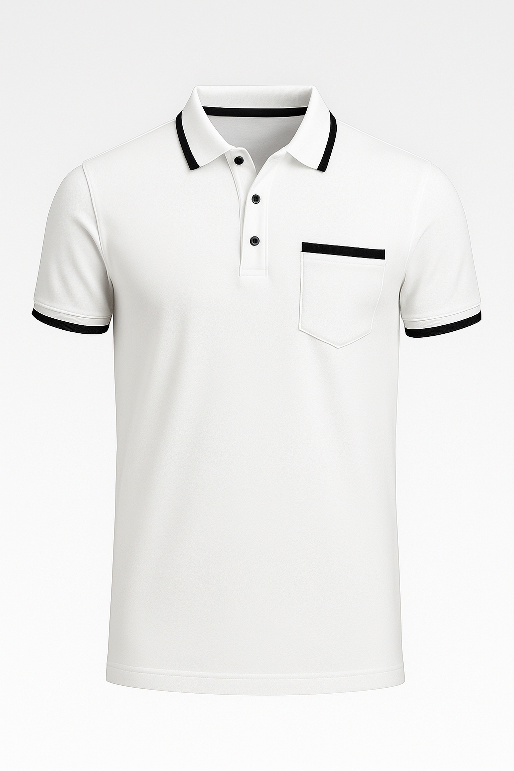 Rue | Elegantes Herren-Polo mit Kontrast-Details