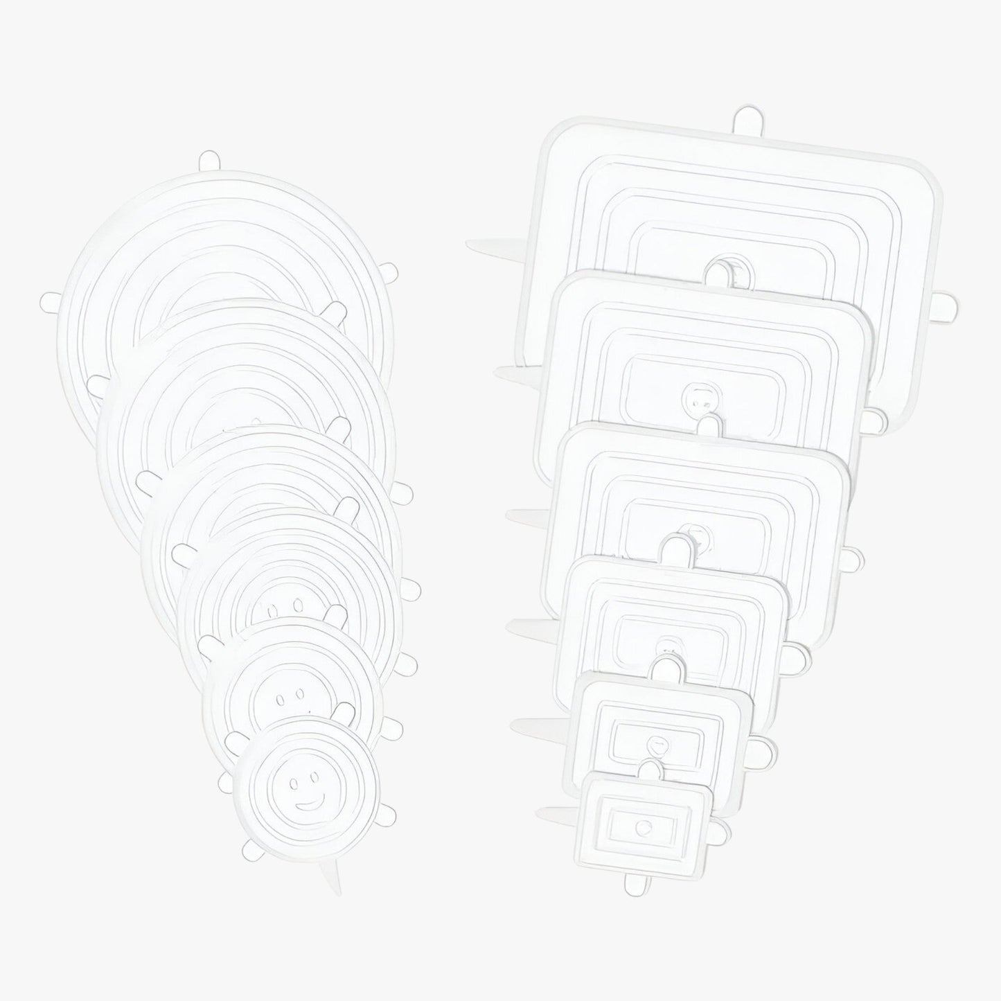 SealFresh™ | Silikon, wiederverwendbare Lebensmittelabdeckungen