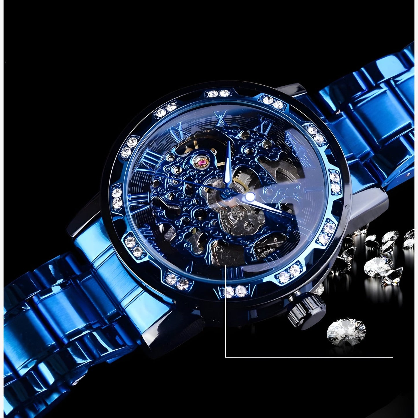 Diamant Uhr | Luxus Herrenarmbanduhr