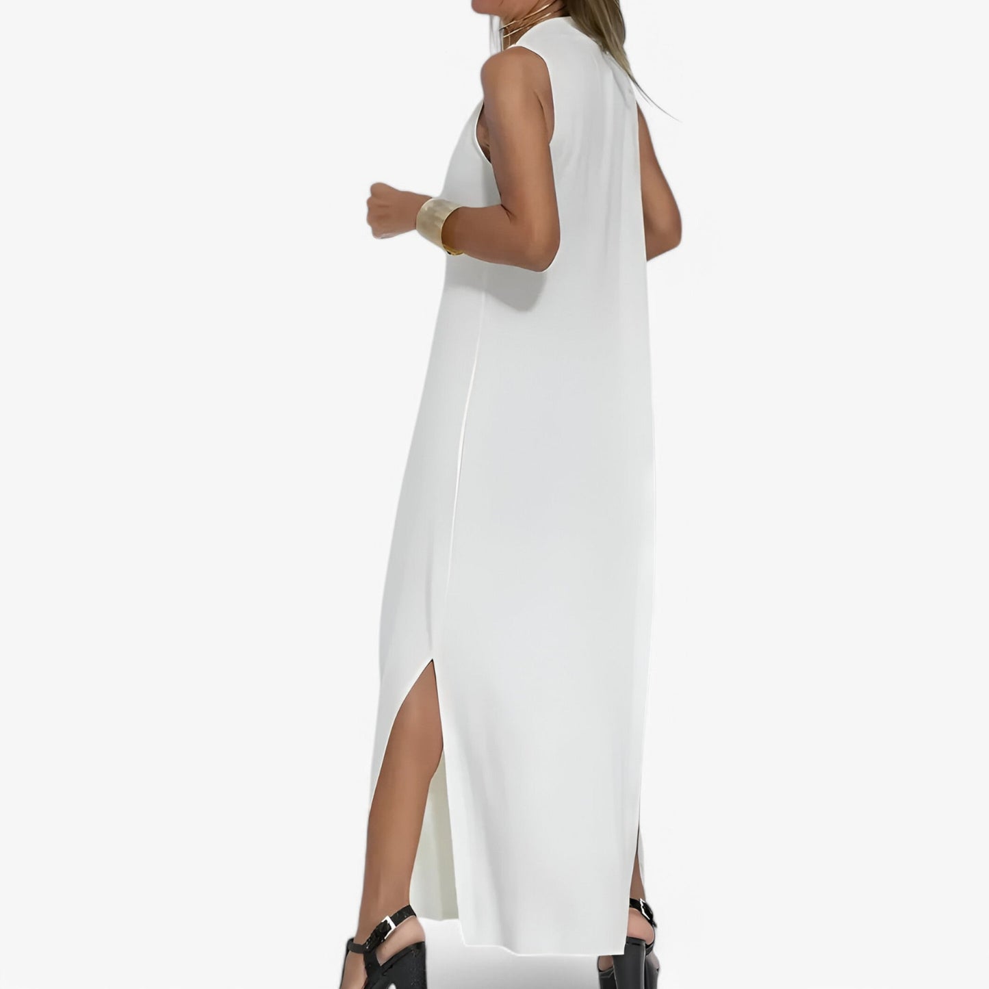 Helen | Langes Kleid mit Gratis-Cardigan - Elegant und bequem