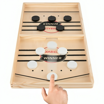 SkillShot™ | Hölzerne Puckschleuder Geschicklichkeitsspiel
